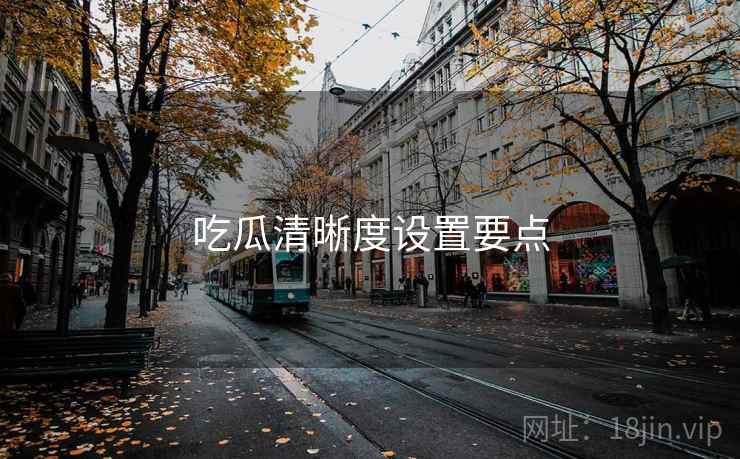 吃瓜清晰度设置要点