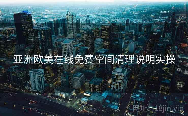 亚洲欧美在线免费空间清理说明实操